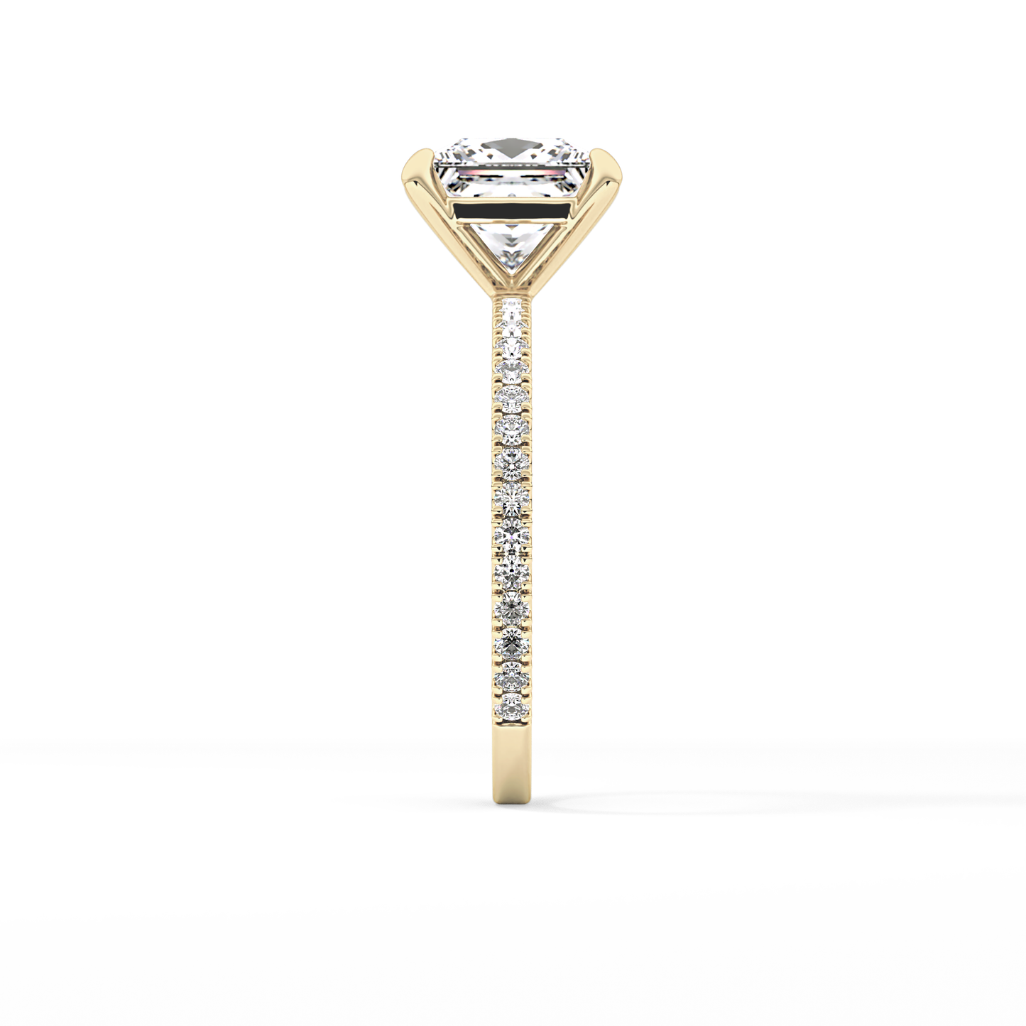 Princess Pave Lab Grown Diamond Engagement Ring