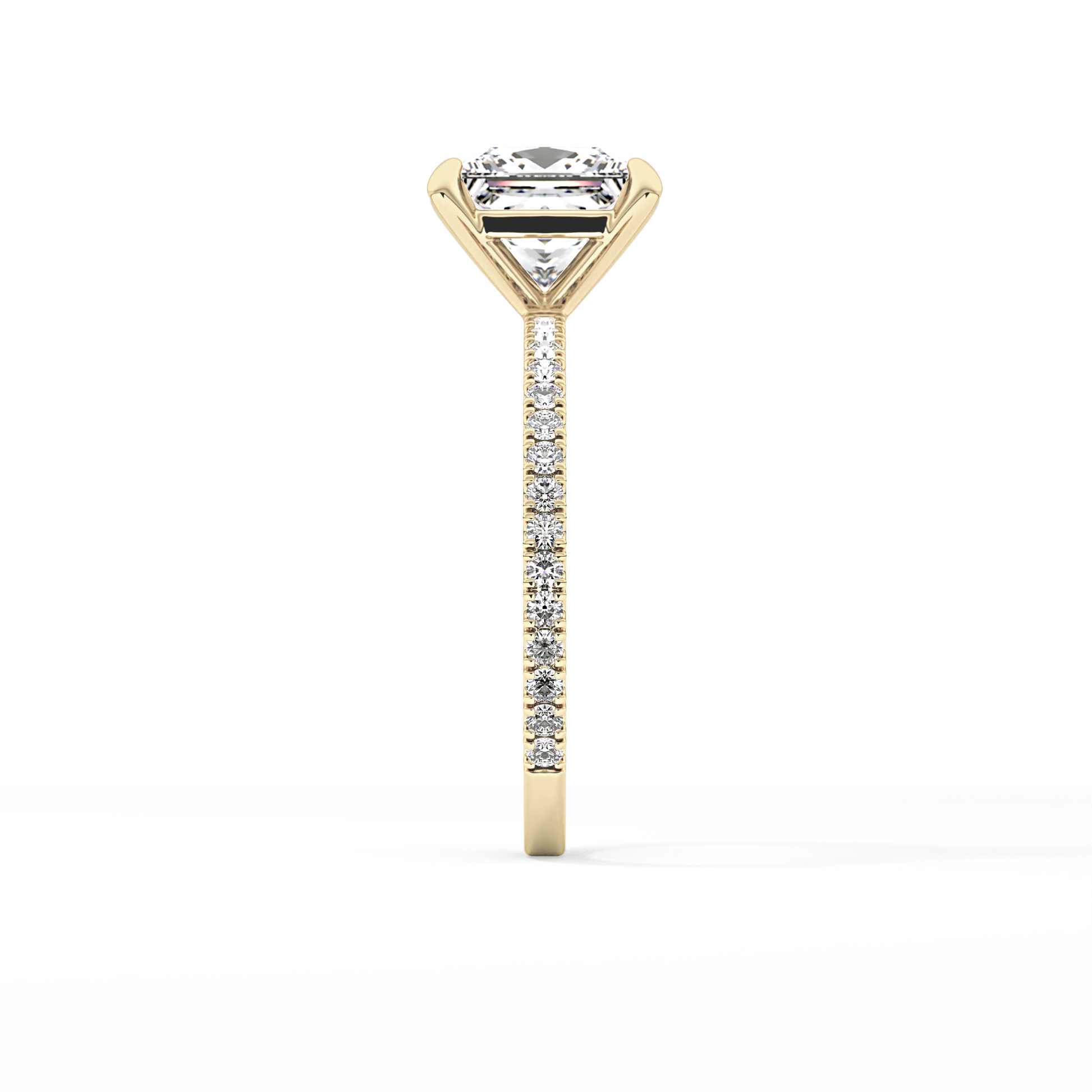 Princess Pave Lab Grown Diamond Engagement Ring