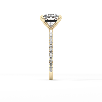 Princess Pave Lab Grown Diamond Engagement Ring