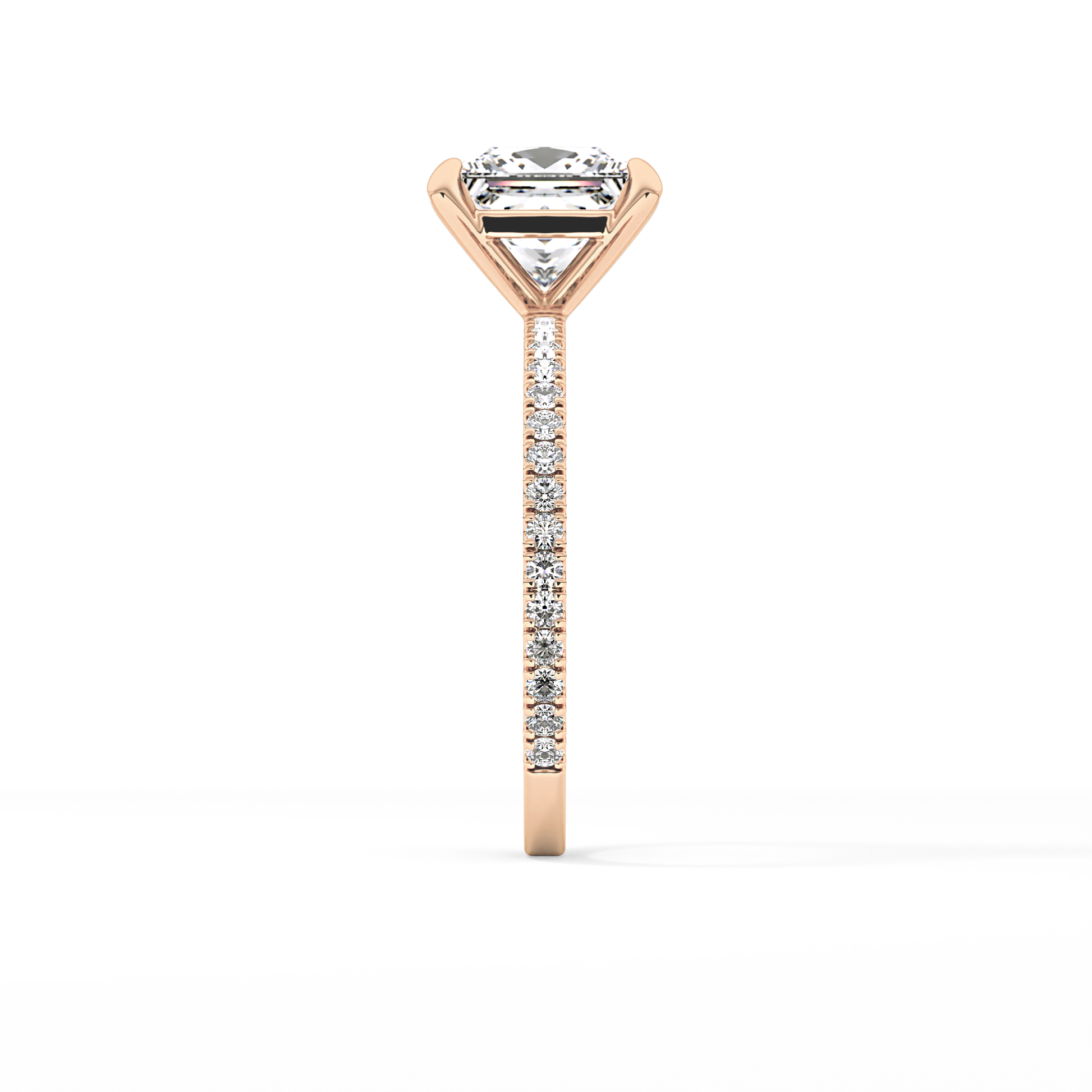 Princess Pave Lab Grown Diamond Engagement Ring