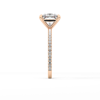 Princess Pave Lab Grown Diamond Engagement Ring