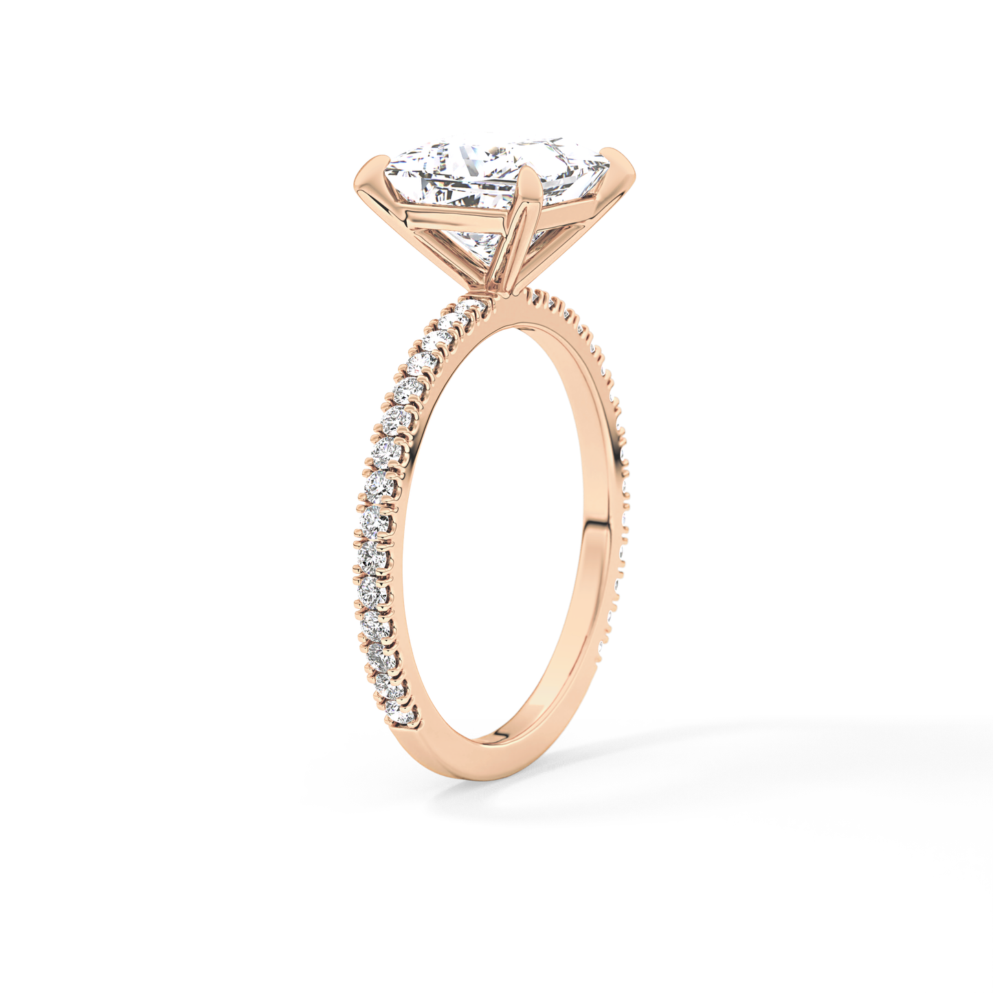 Princess Pave Lab Grown Diamond Engagement Ring