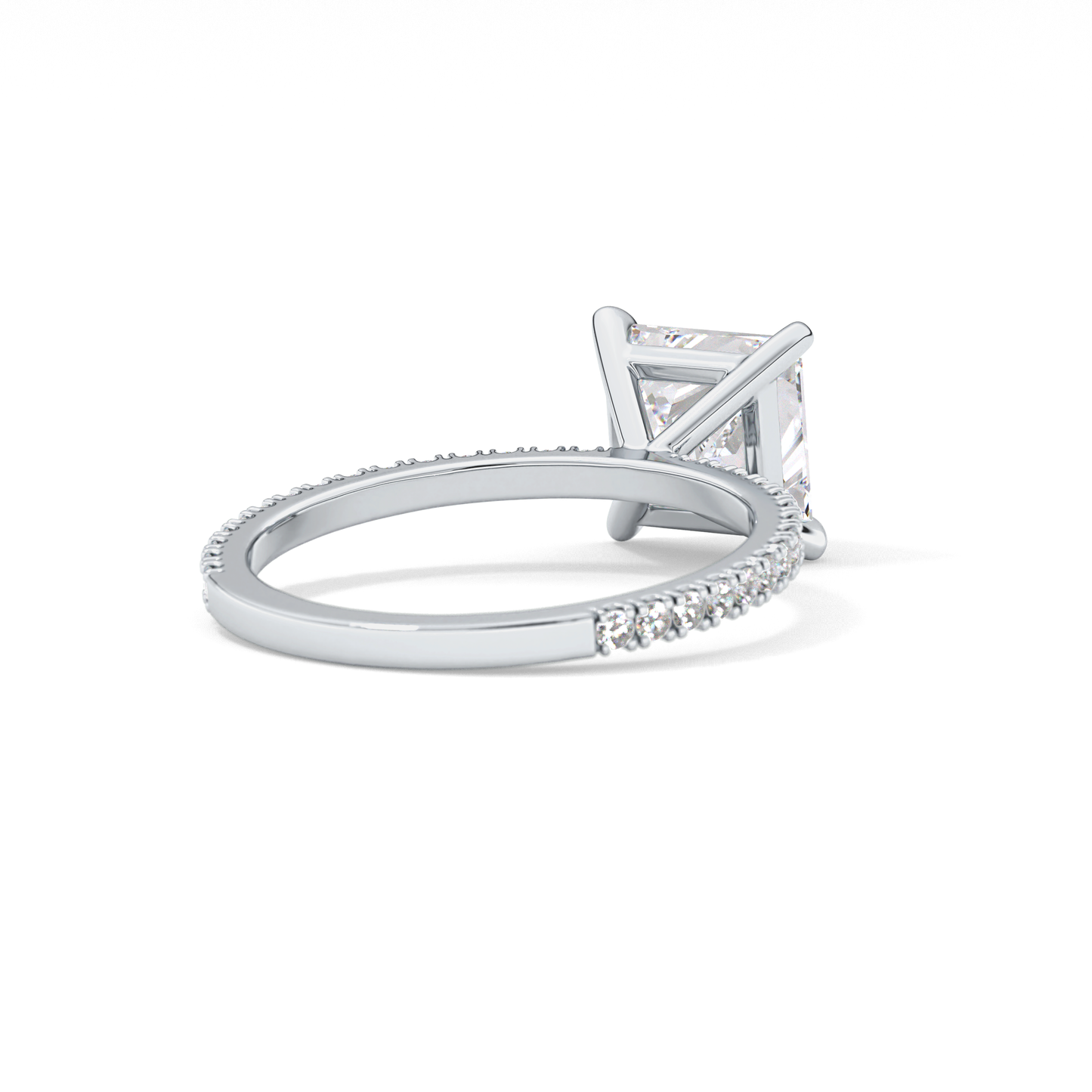 Princess Pave Lab Grown Diamond Engagement Ring