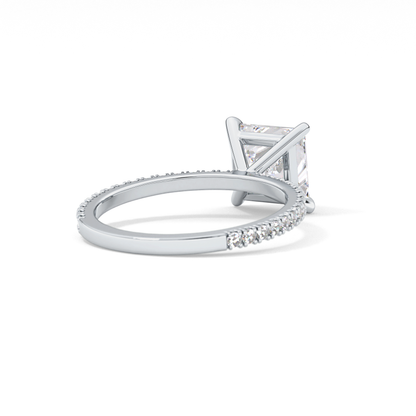 Princess Pave Lab Grown Diamond Engagement Ring