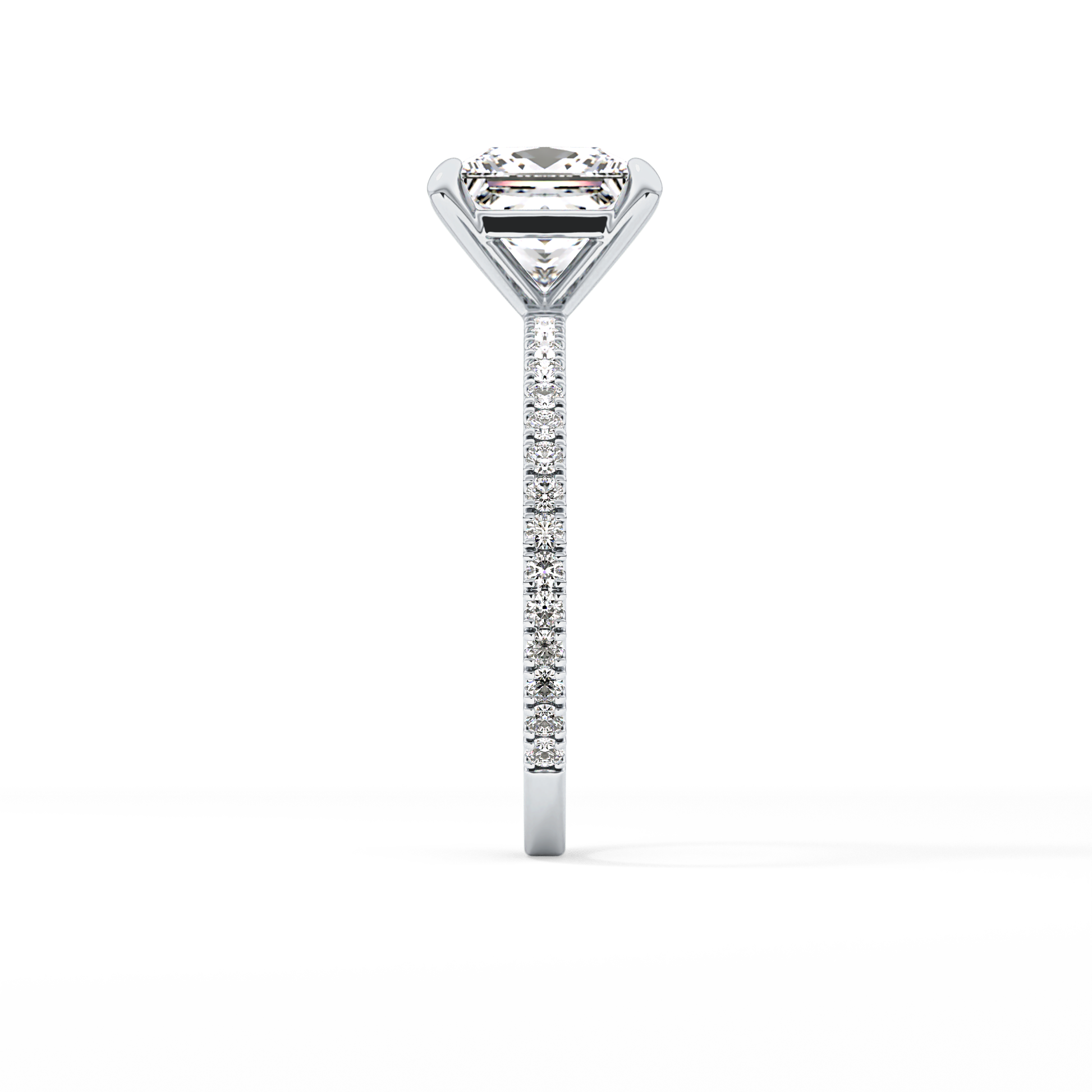 Princess Pave Lab Grown Diamond Engagement Ring