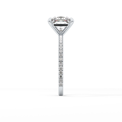 Princess Pave Lab Grown Diamond Engagement Ring