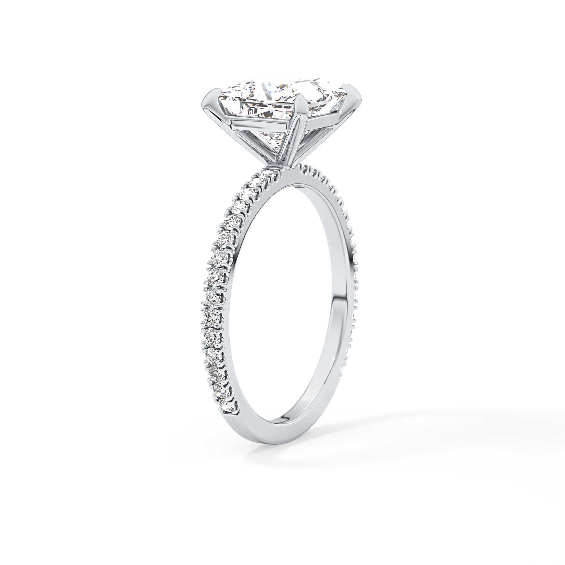 Princess Pave Lab Grown Diamond Engagement Ring
