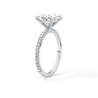 Princess Pave Lab Grown Diamond Engagement Ring