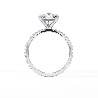 Princess Pave Lab Grown Diamond Engagement Ring