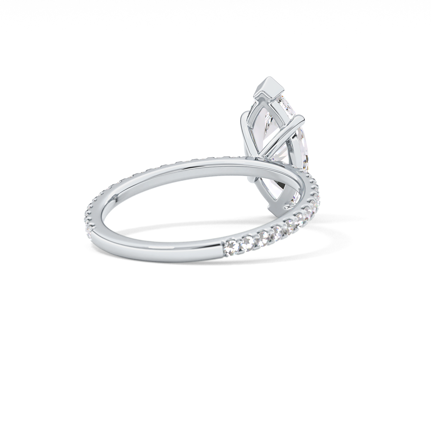 Marquise Pave Lab Grown Diamond Engagement Ring