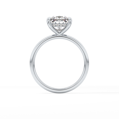Princess Hidden Halo Lab Grown Diamond Engagement Ring