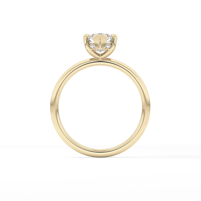 Marquise Hidden Halo Lab Grown Diamond Engagement Ring