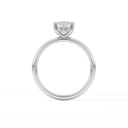 Marquise Hidden Halo Lab Grown Diamond Engagement Ring