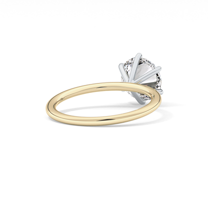Round Solitaire Lab Grown Diamond Engagement Ring