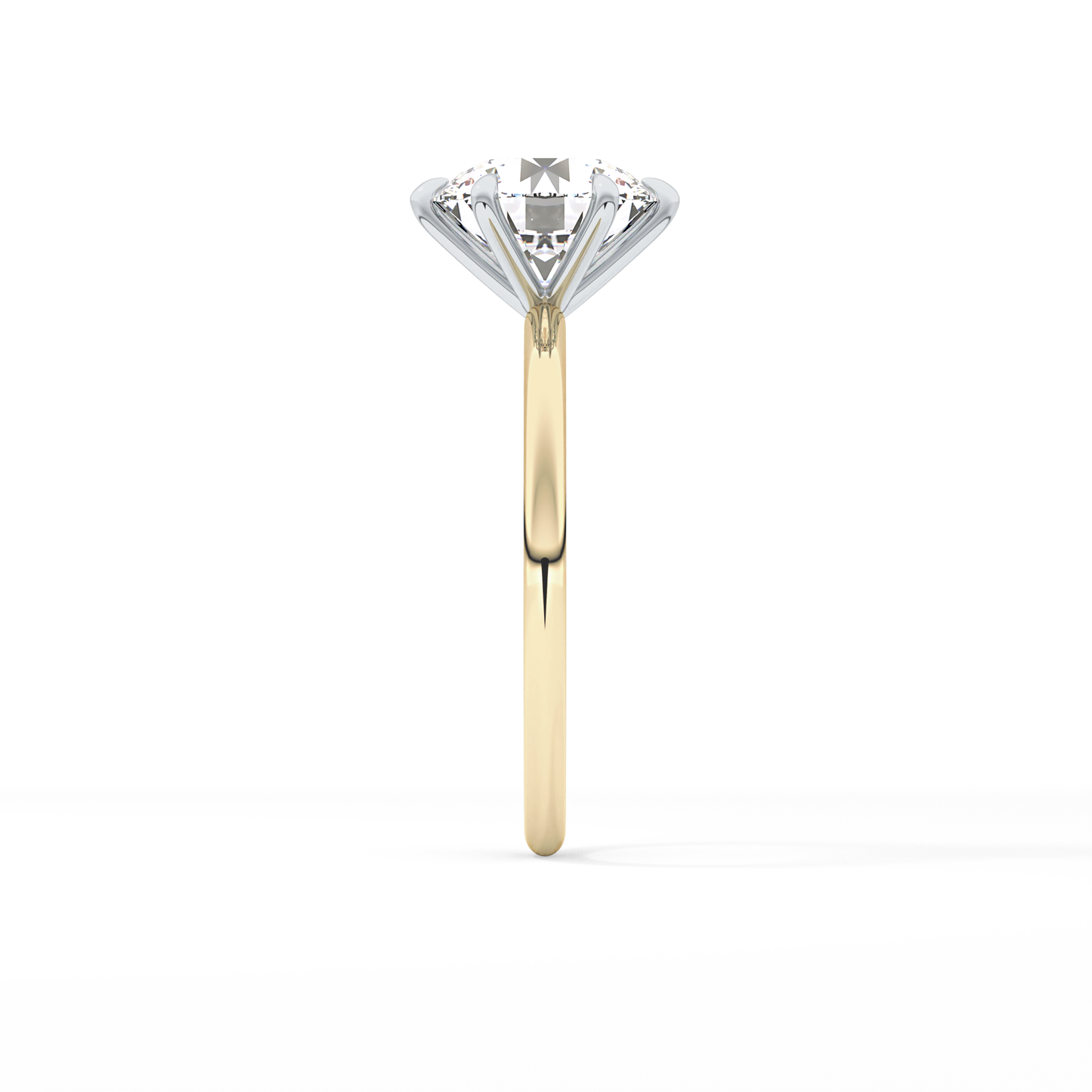 Round Solitaire Lab Grown Diamond Engagement Ring