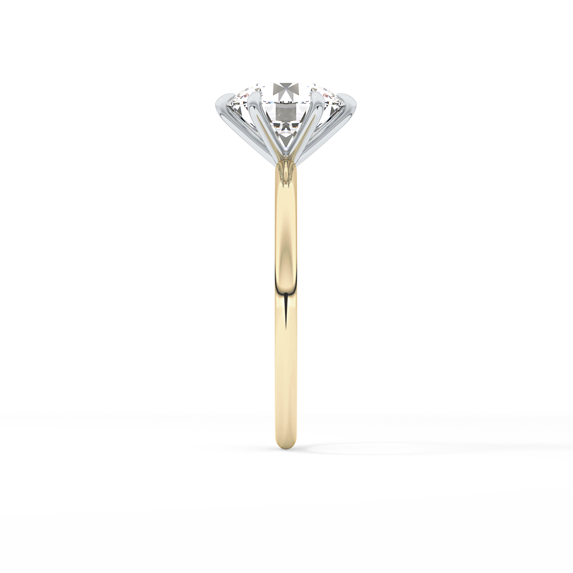 Round Solitaire Lab Grown Diamond Engagement Ring
