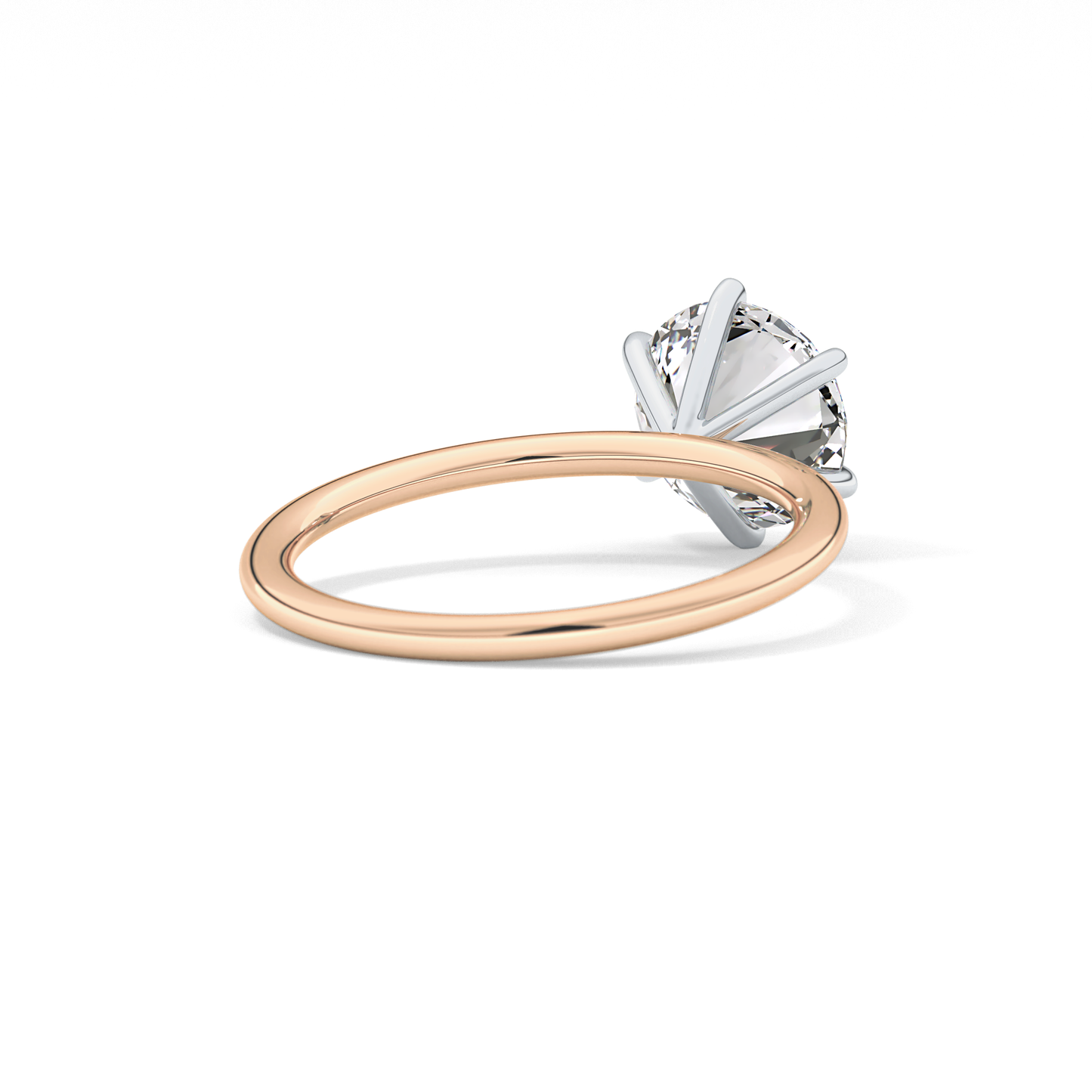 Round Solitaire Lab Grown Diamond Engagement Ring