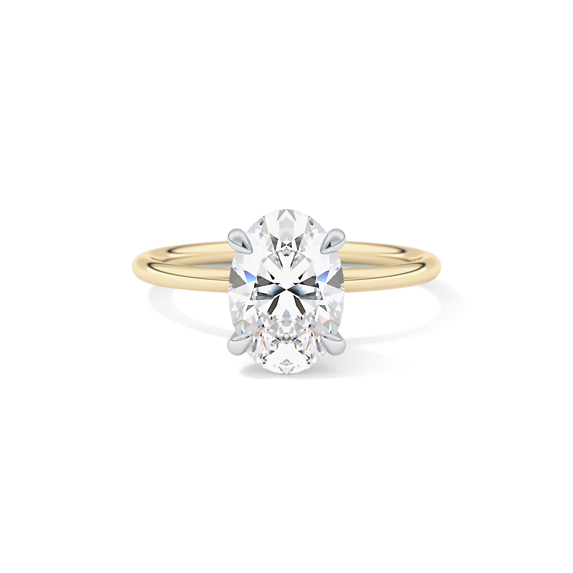 Oval Solitaire Lab Grown Diamond Engagement Ring