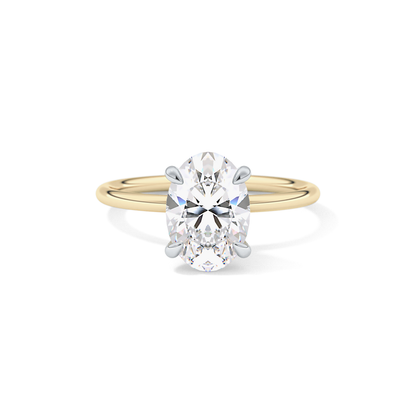 Oval Solitaire Lab Grown Diamond Engagement Ring