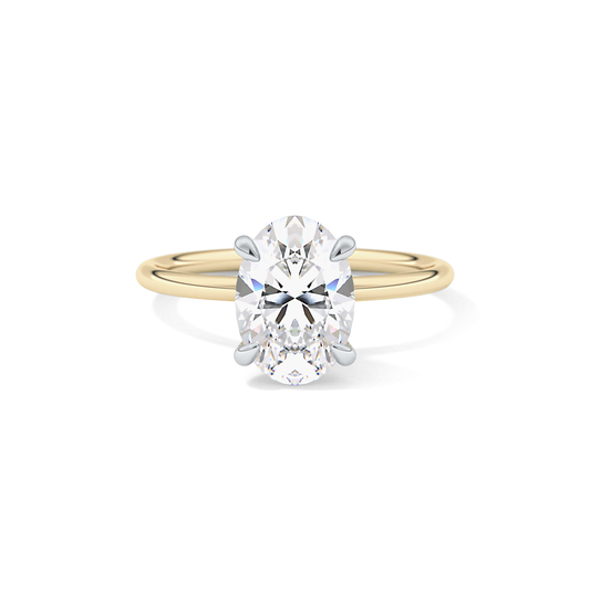 Oval Solitaire Lab Grown Diamond Engagement Ring