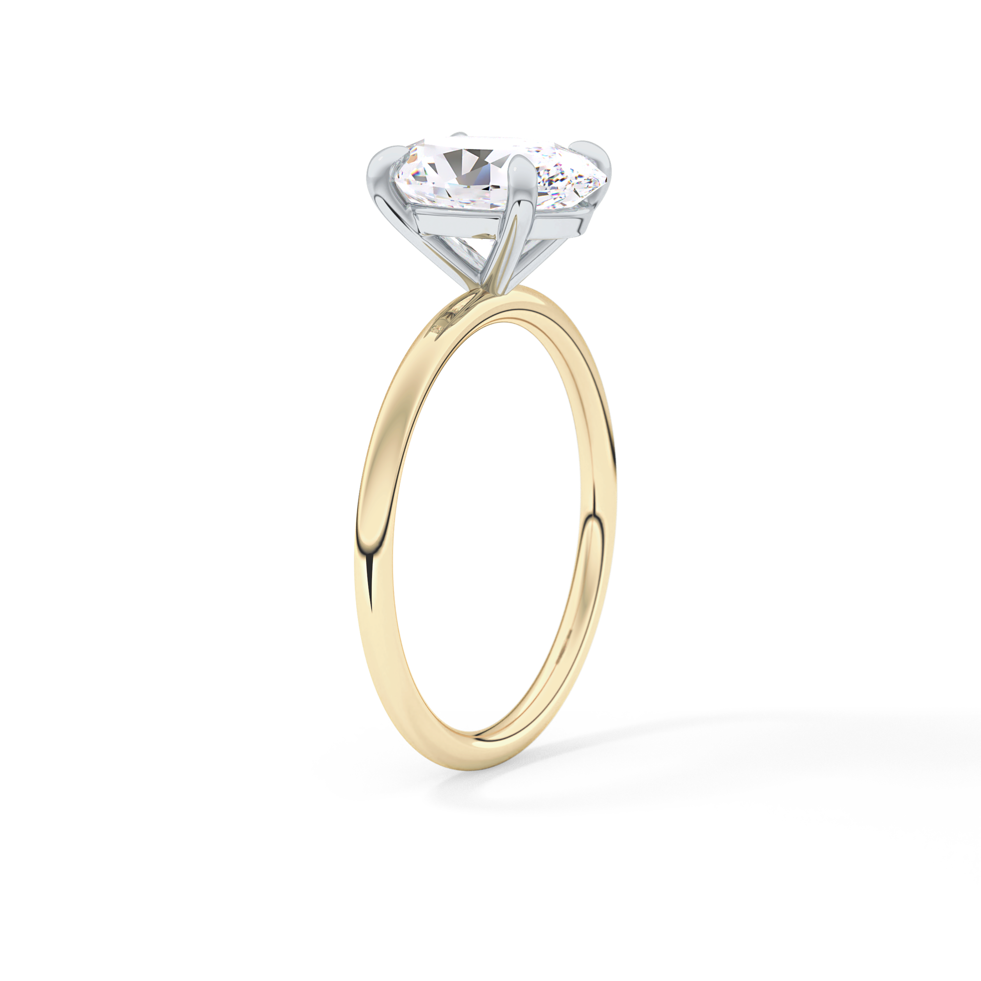 Oval Solitaire Lab Grown Diamond Engagement Ring