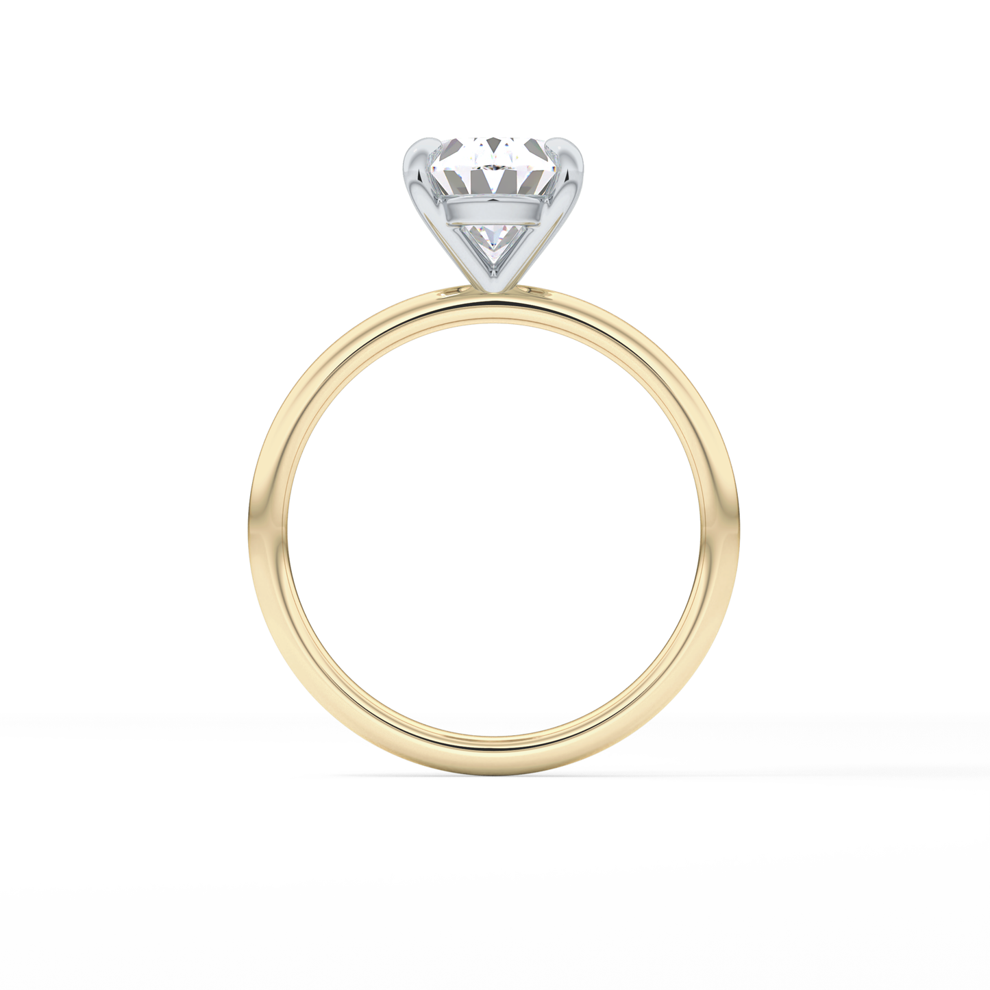Oval Solitaire Lab Grown Diamond Engagement Ring