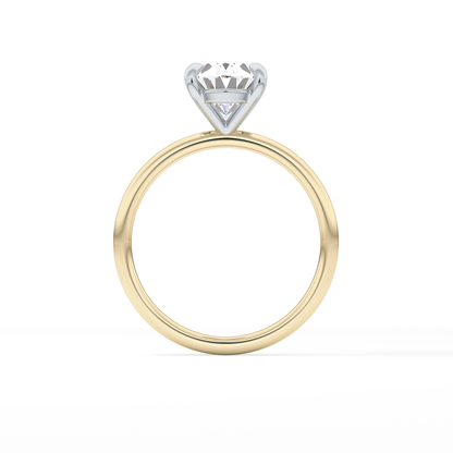 Oval Solitaire Lab Grown Diamond Engagement Ring
