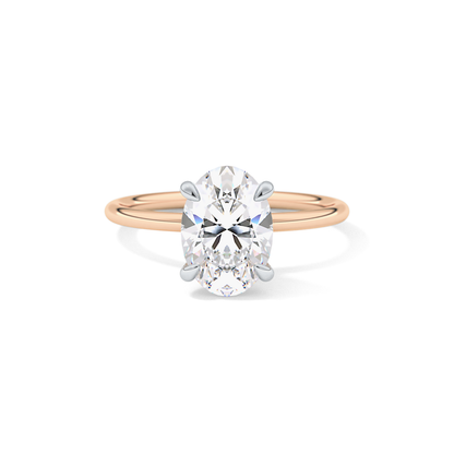Oval Solitaire Lab Grown Diamond Engagement Ring