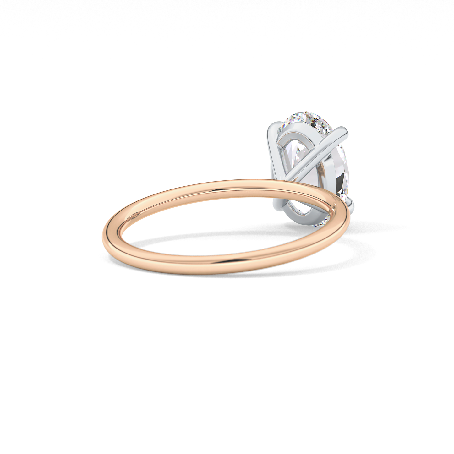 Oval Solitaire Lab Grown Diamond Engagement Ring