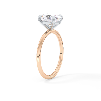 Oval Solitaire Lab Grown Diamond Engagement Ring