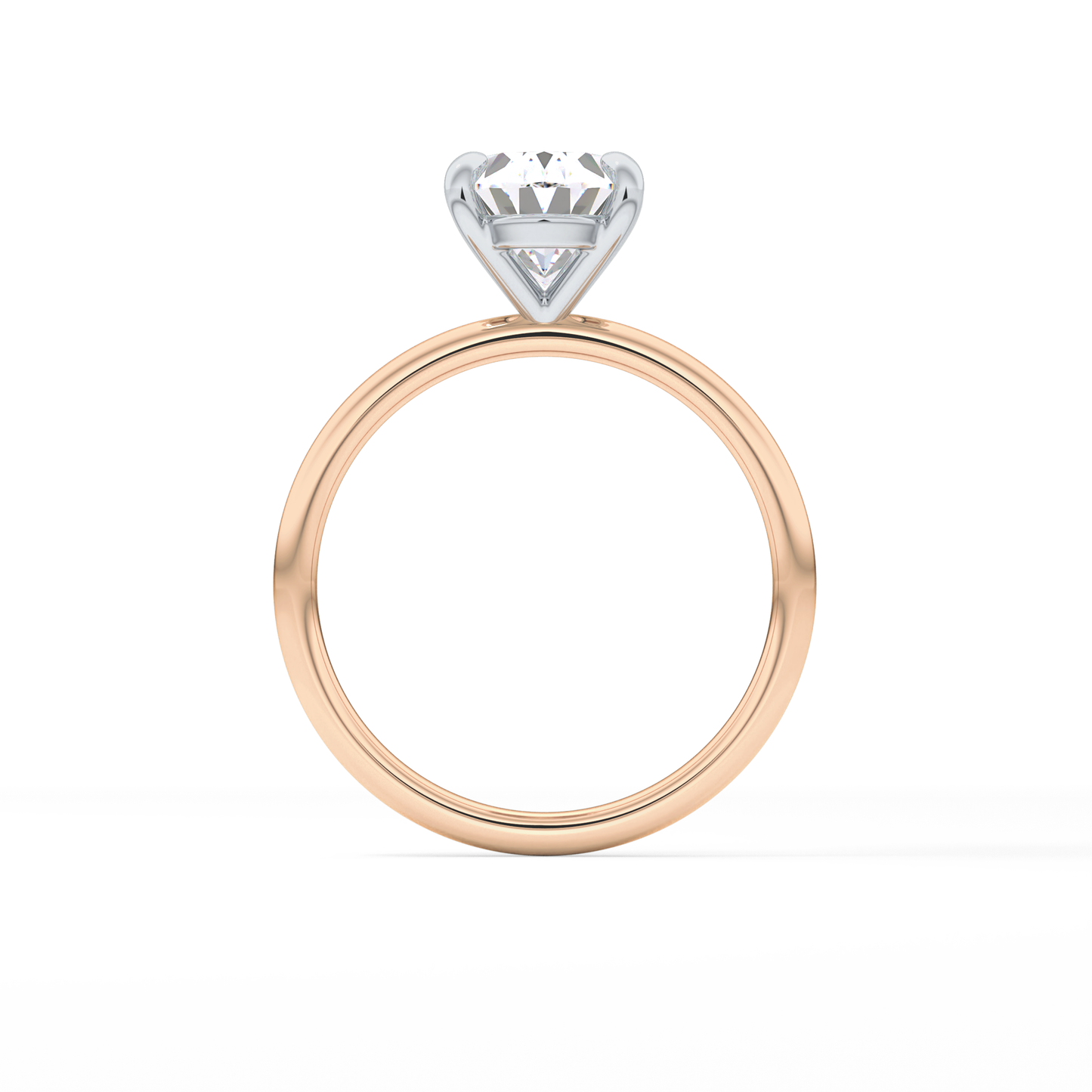 Oval Solitaire Lab Grown Diamond Engagement Ring