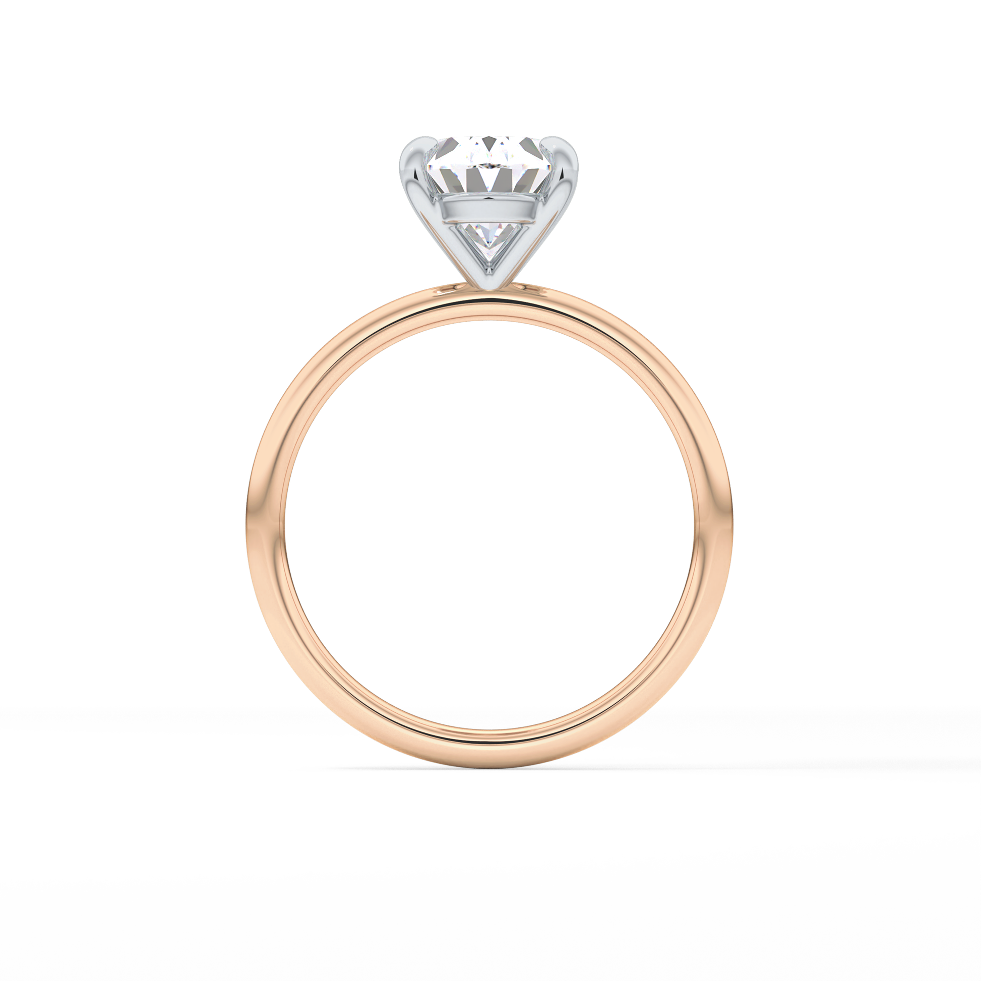 Oval Solitaire Lab Grown Diamond Engagement Ring