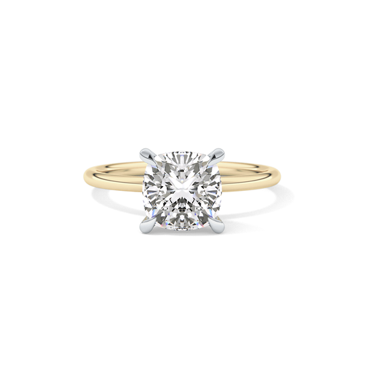 Cushion Solitaire Lab Grown Diamond Engagement Ring