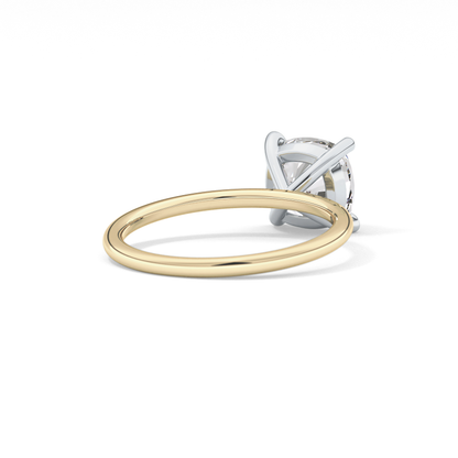 Cushion Solitaire Lab Grown Diamond Engagement Ring