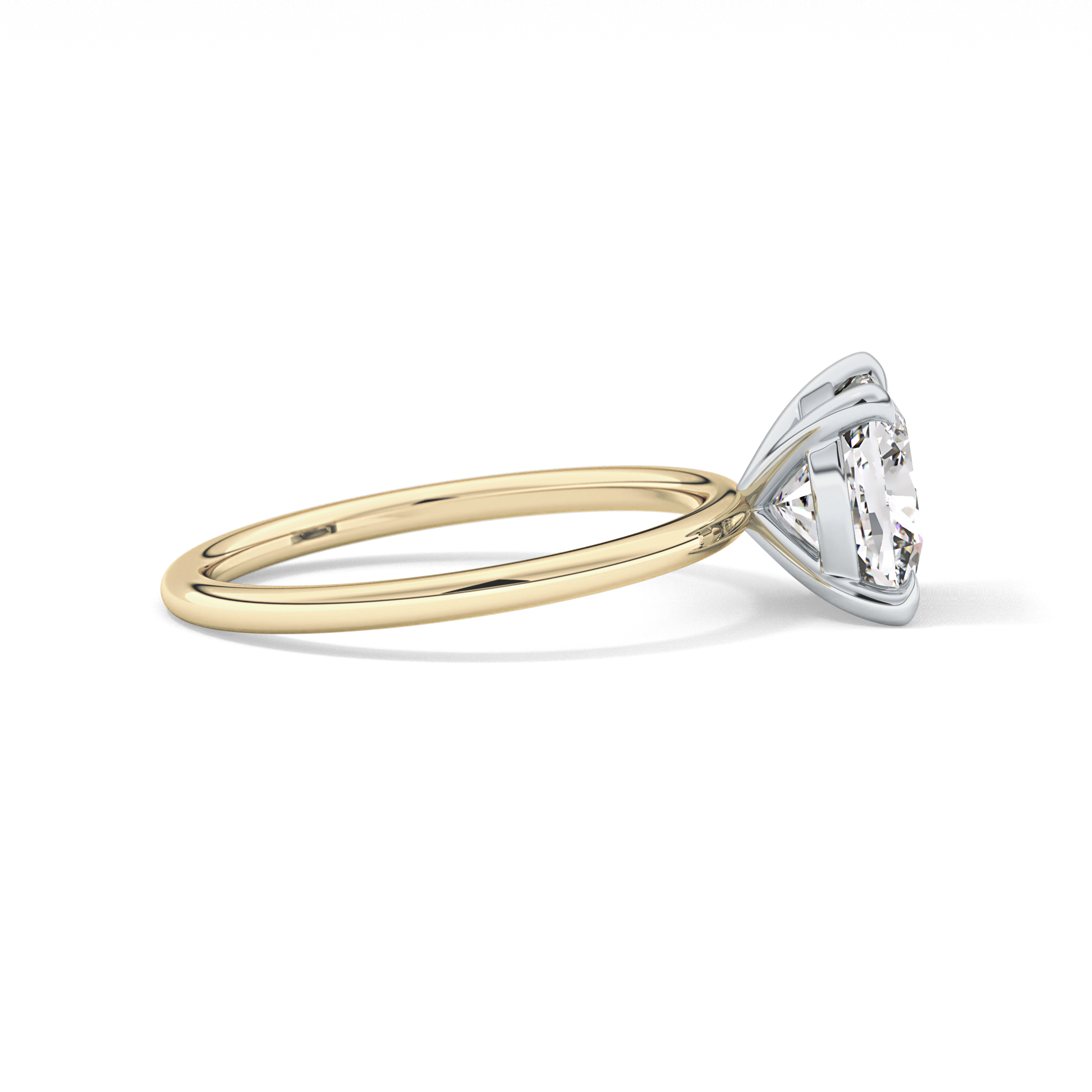 Cushion Solitaire Lab Grown Diamond Engagement Ring