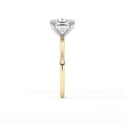 Cushion Solitaire Lab Grown Diamond Engagement Ring