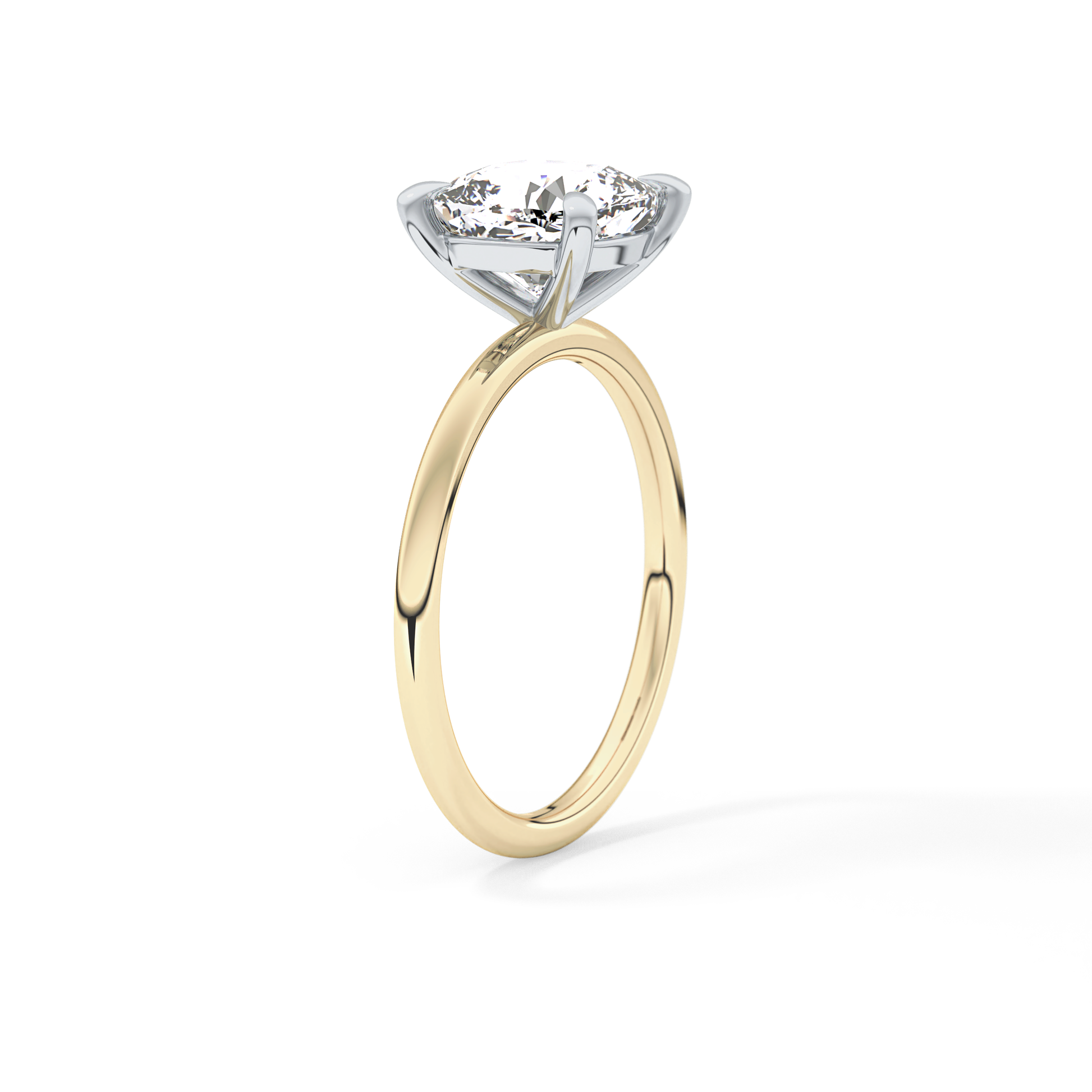 Cushion Solitaire Lab Grown Diamond Engagement Ring