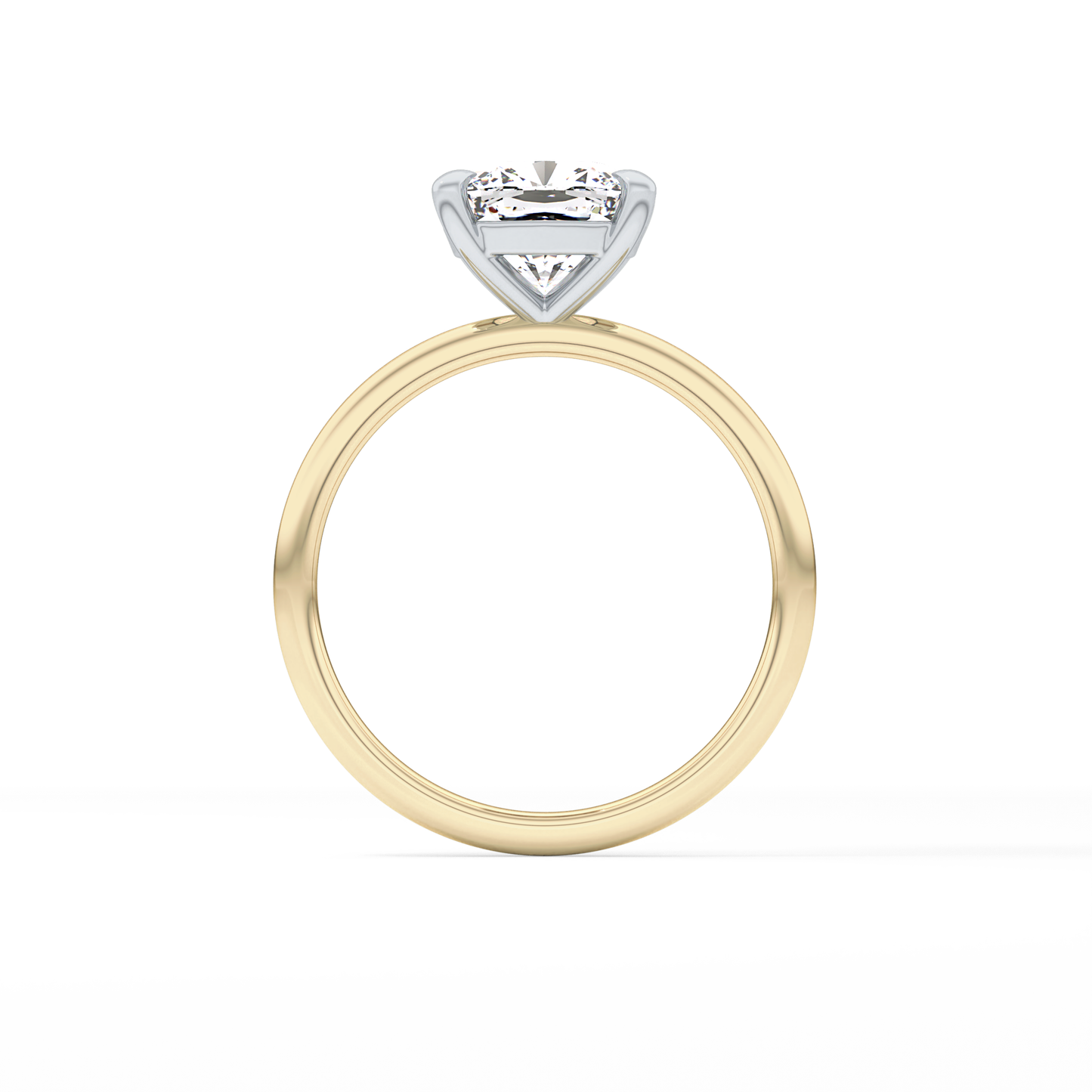 Cushion Solitaire Lab Grown Diamond Engagement Ring