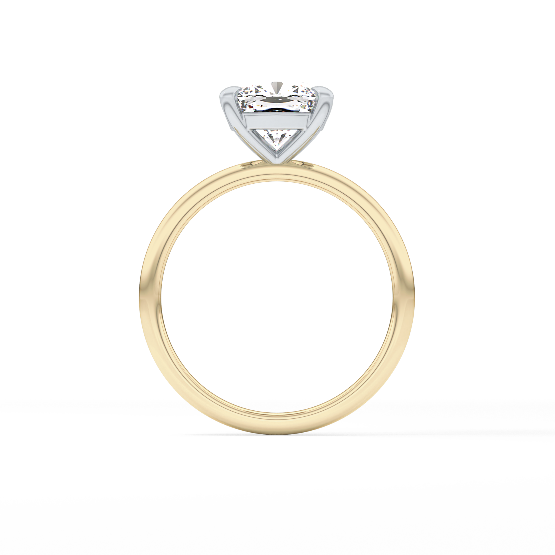 Cushion Solitaire Lab Grown Diamond Engagement Ring