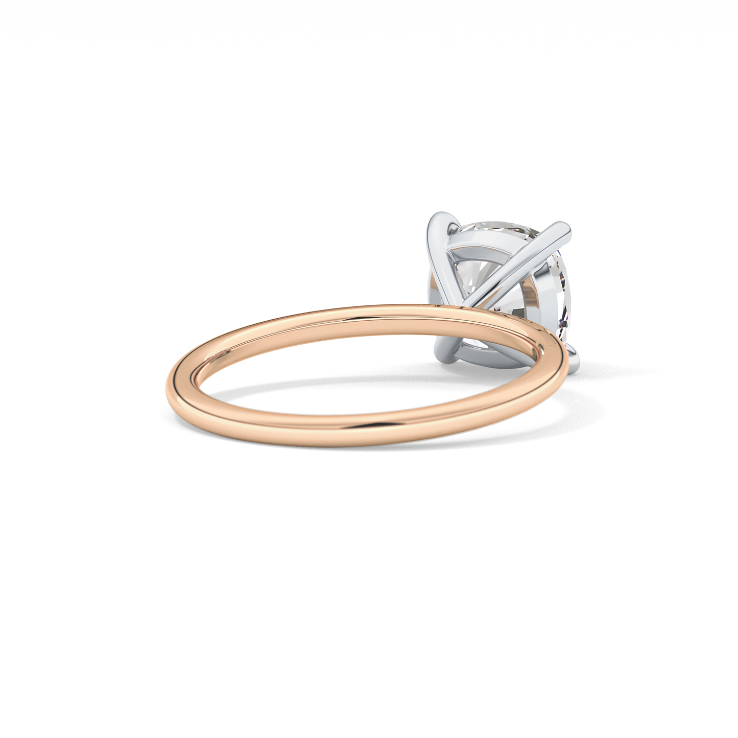 Cushion Solitaire Lab Grown Diamond Engagement Ring
