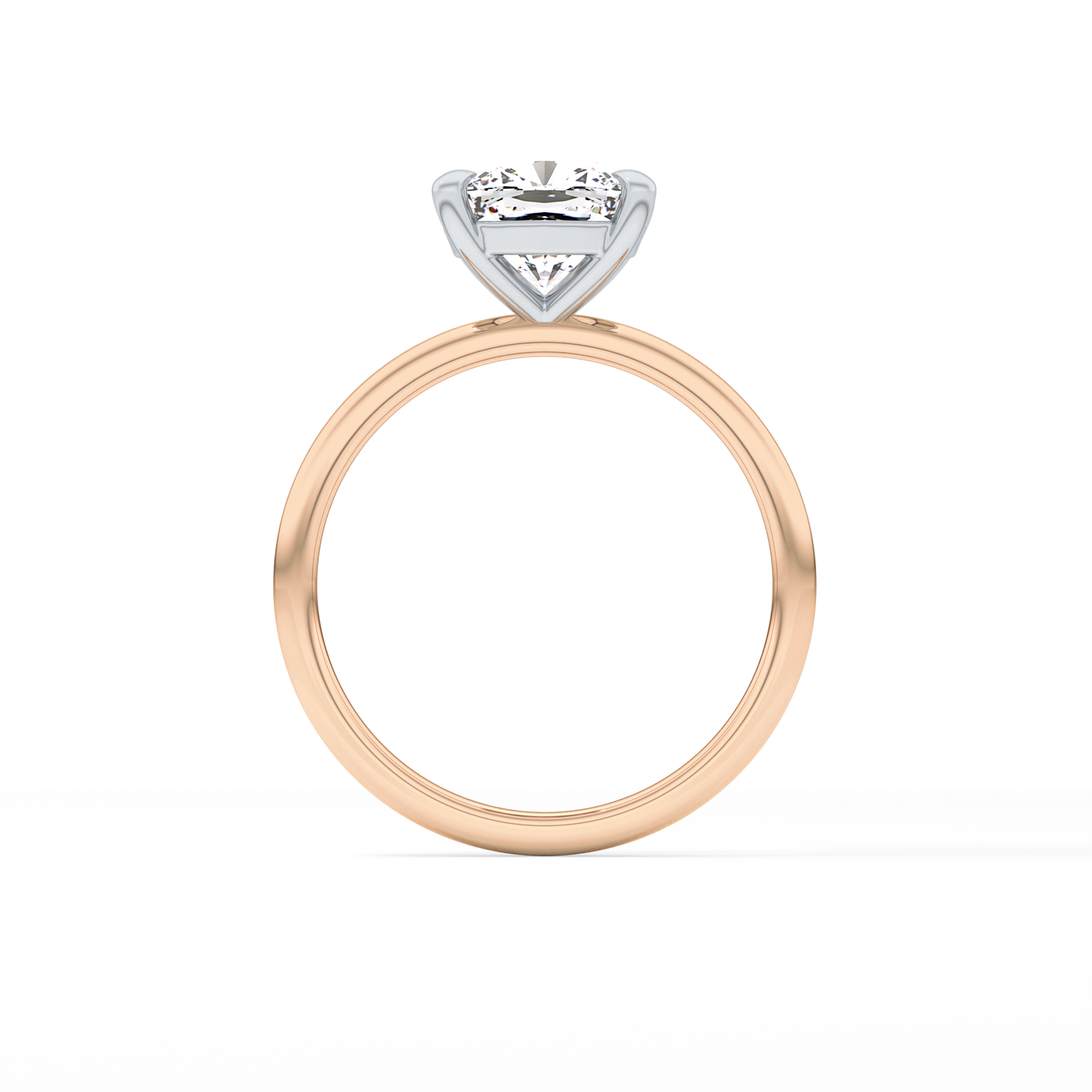 Cushion Solitaire Lab Grown Diamond Engagement Ring