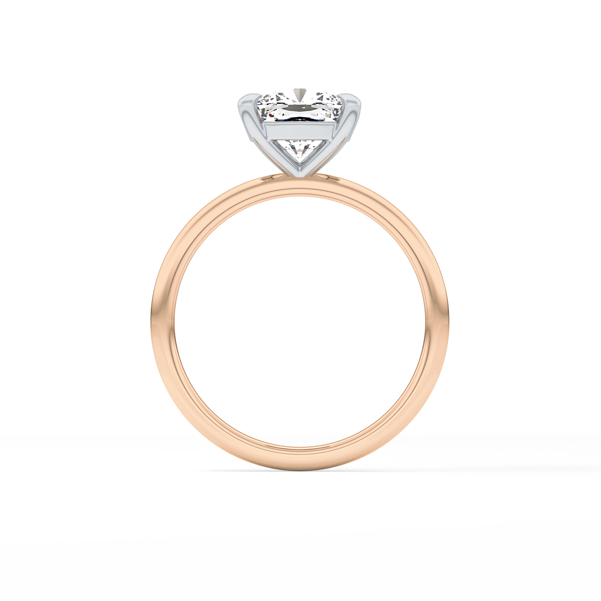 Cushion Solitaire Lab Grown Diamond Engagement Ring