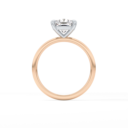 Cushion Solitaire Lab Grown Diamond Engagement Ring