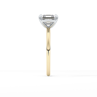 Asscher Solitaire Lab Grown Diamond Engagement Ring