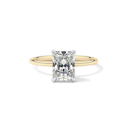 Radiant Solitaire Lab Grown Diamond Engagement Ring