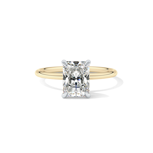 Radiant Solitaire Lab Grown Diamond Engagement Ring