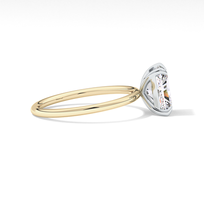 Radiant Solitaire Lab Grown Diamond Engagement Ring