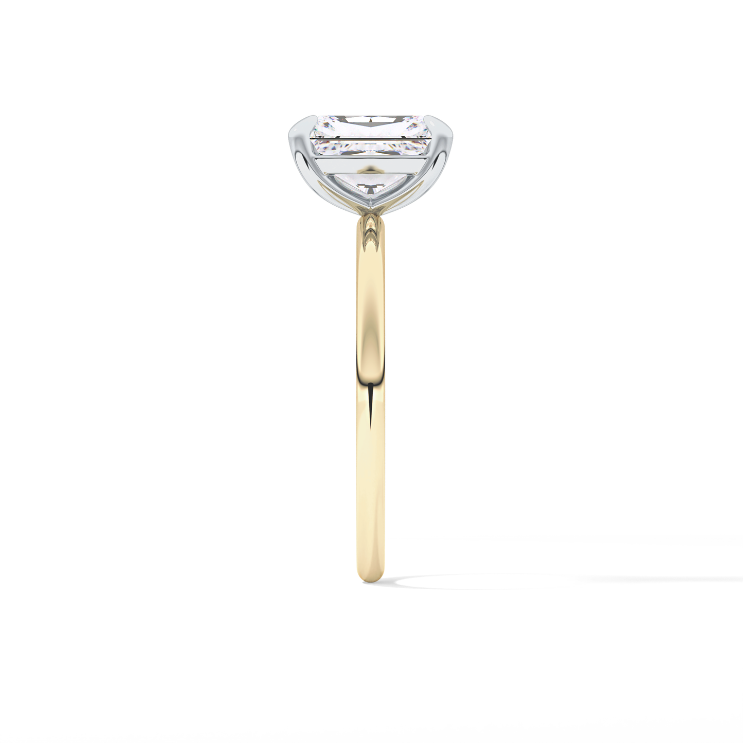 Radiant Solitaire Lab Grown Diamond Engagement Ring