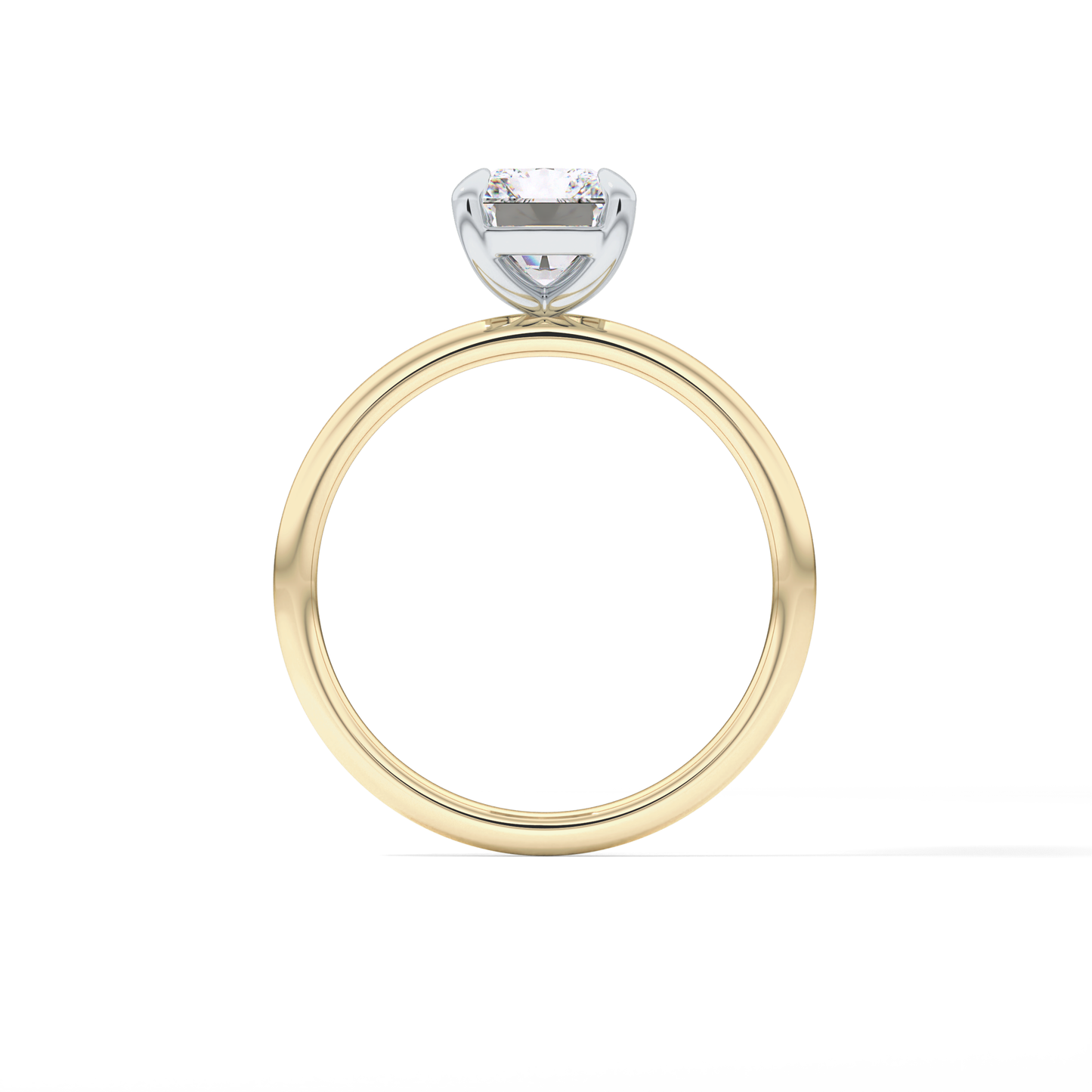 Radiant Solitaire Lab Grown Diamond Engagement Ring