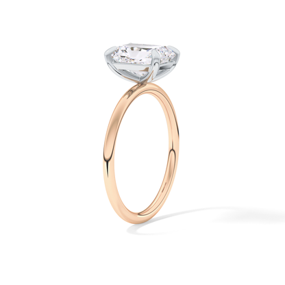 Radiant Solitaire Lab Grown Diamond Engagement Ring